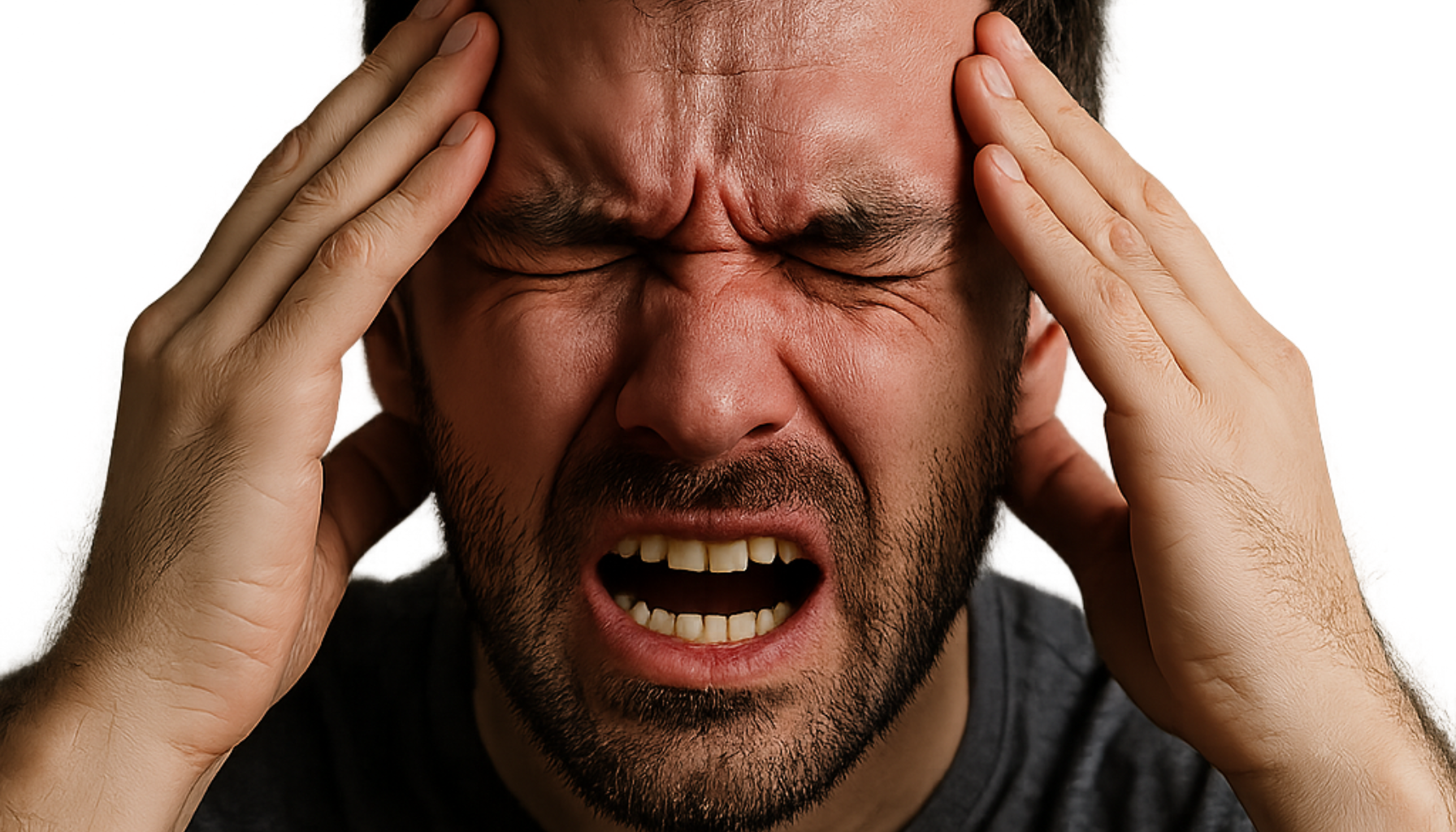 Intens ensidig smerte rundt øyet – illustrasjon av klasehodepine.