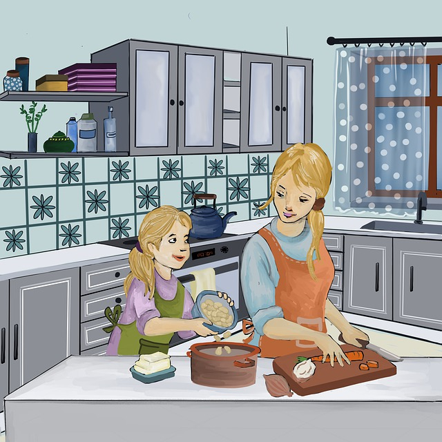 mom, girl, parenting cooking statistics 2023