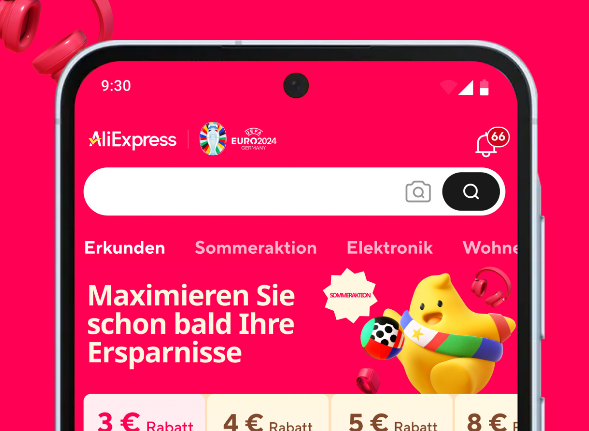 AliExpress mobile app.