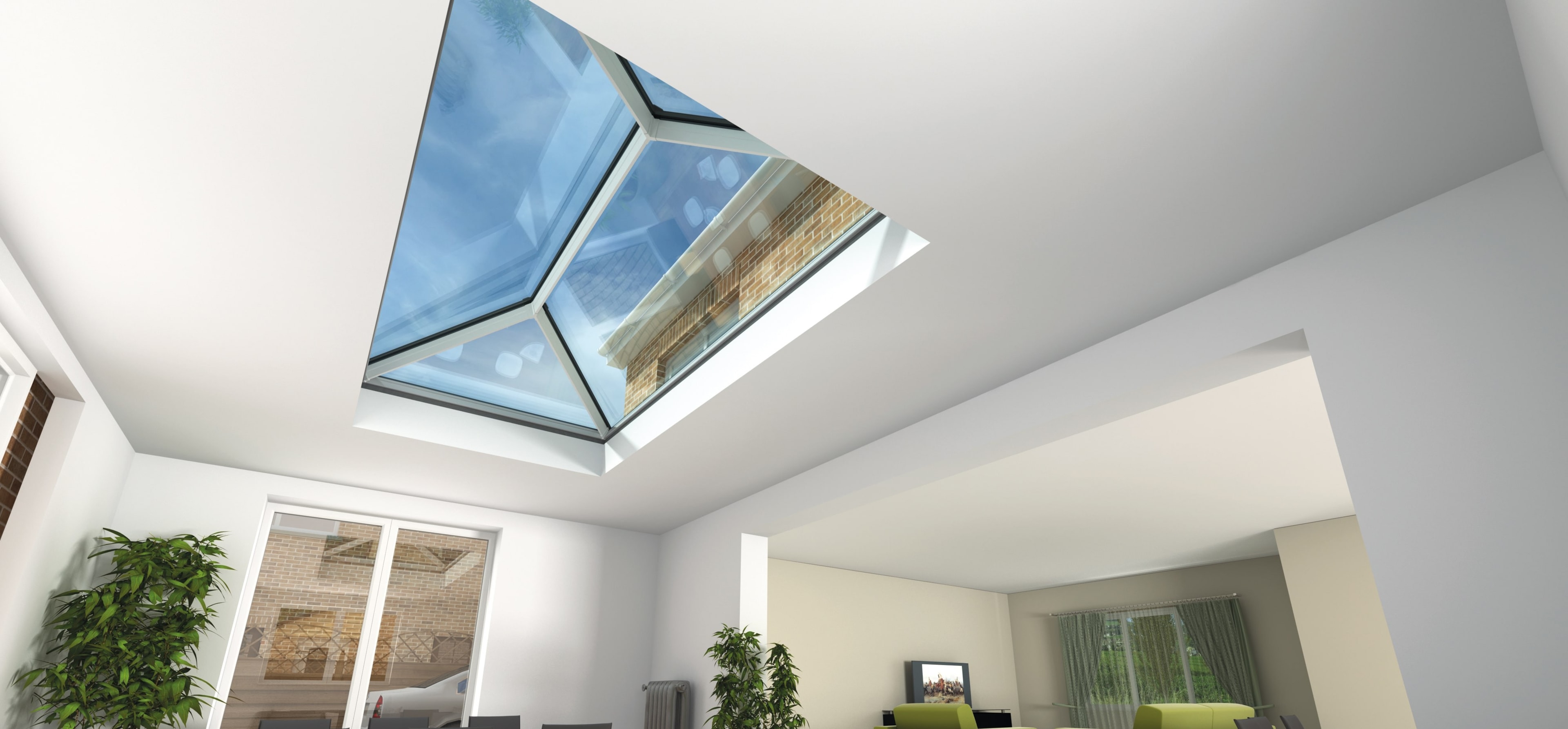internal view of a roof lantern