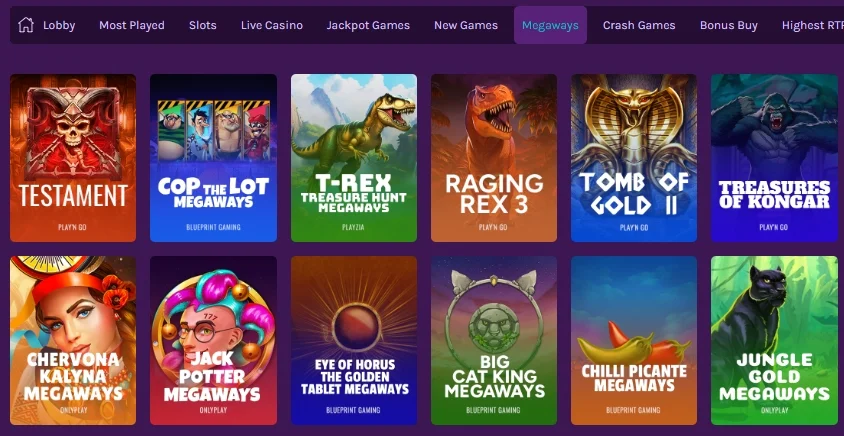 Megaways games with good winning chances