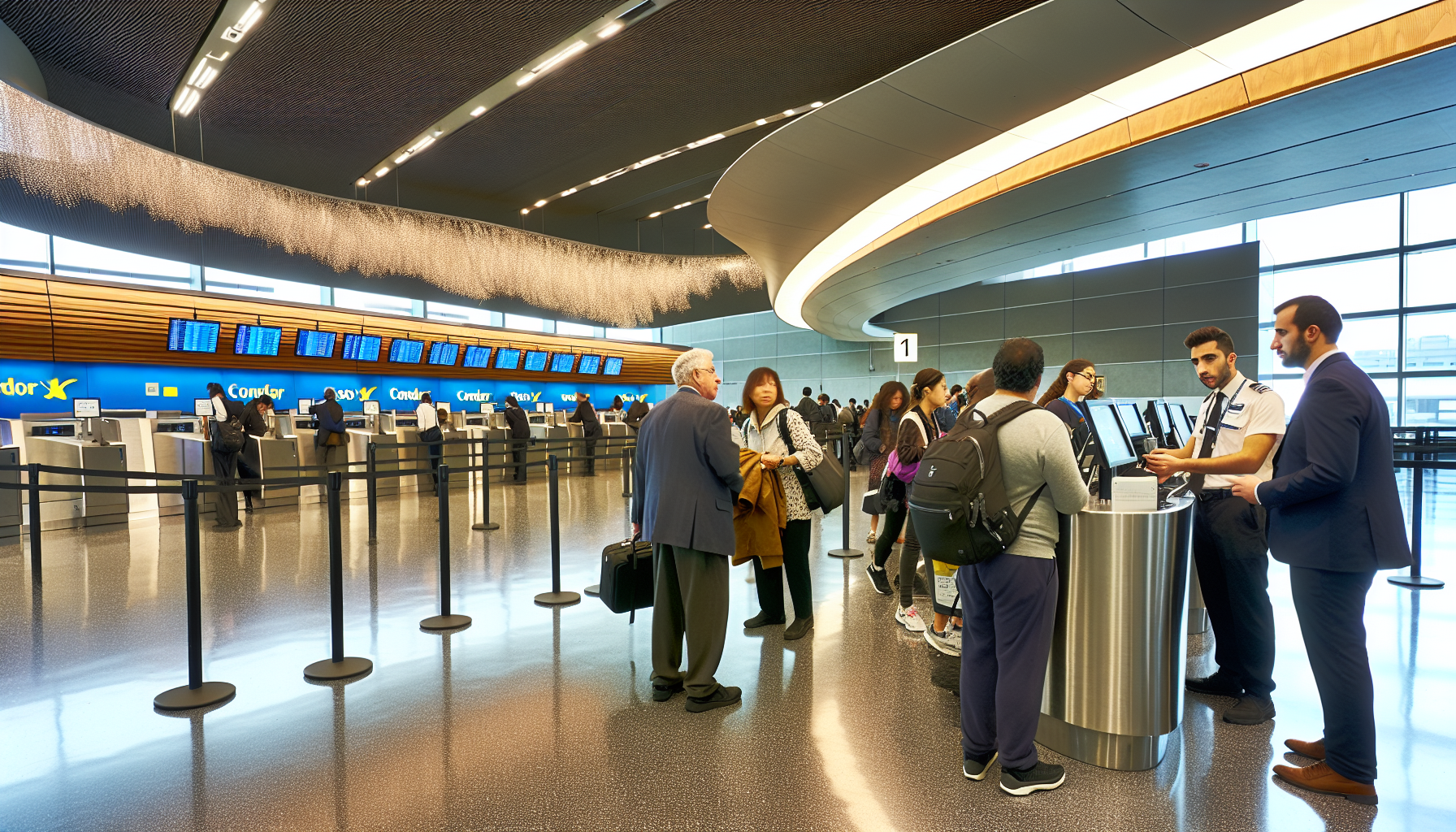 Condor's expanded check-in area at JFK Terminal 7