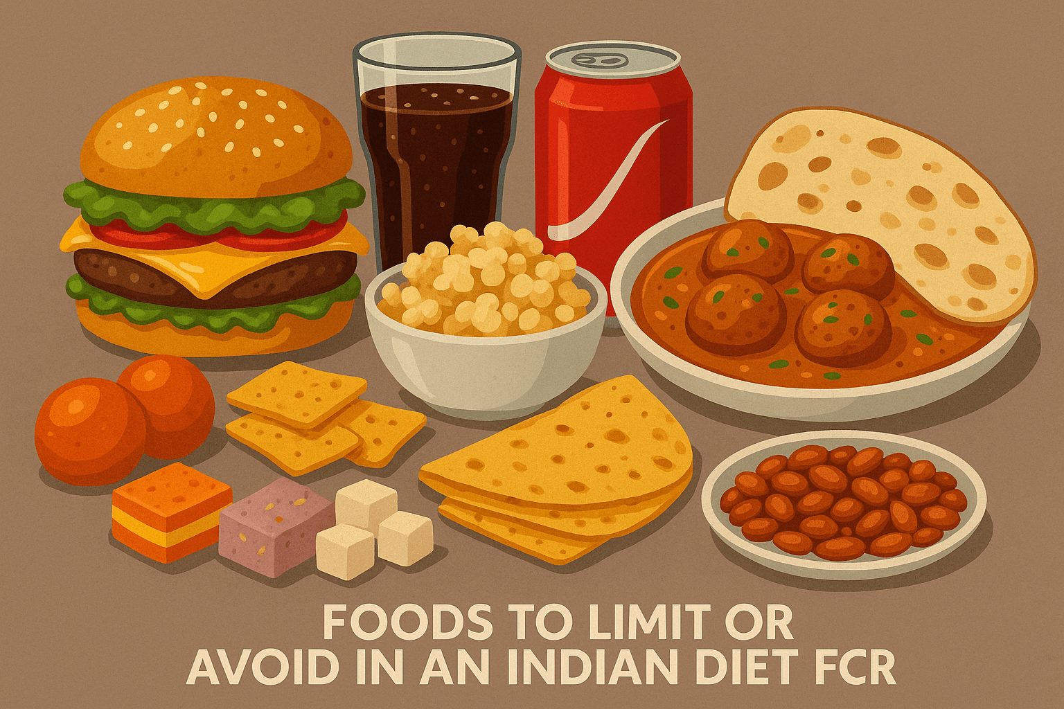 Foods to Limit or Avoid in an Indian Diet Food Chart