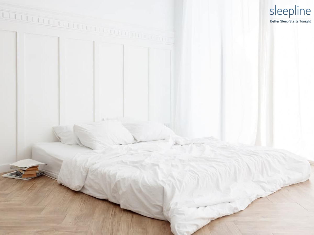 Mattress placed directly on the floor