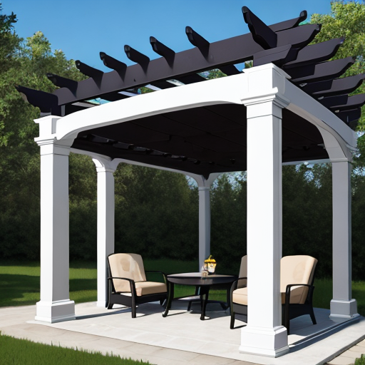 Pre cut Composite pergola kits may offer the perfect amount of sun and shade options.