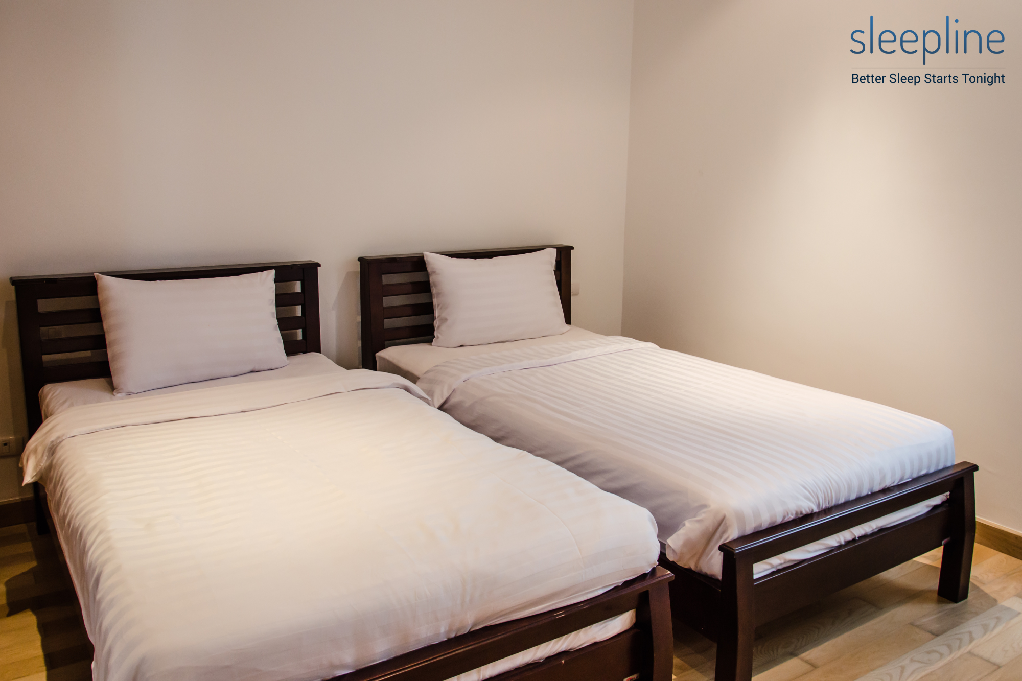 Twin mattresses side-by-side