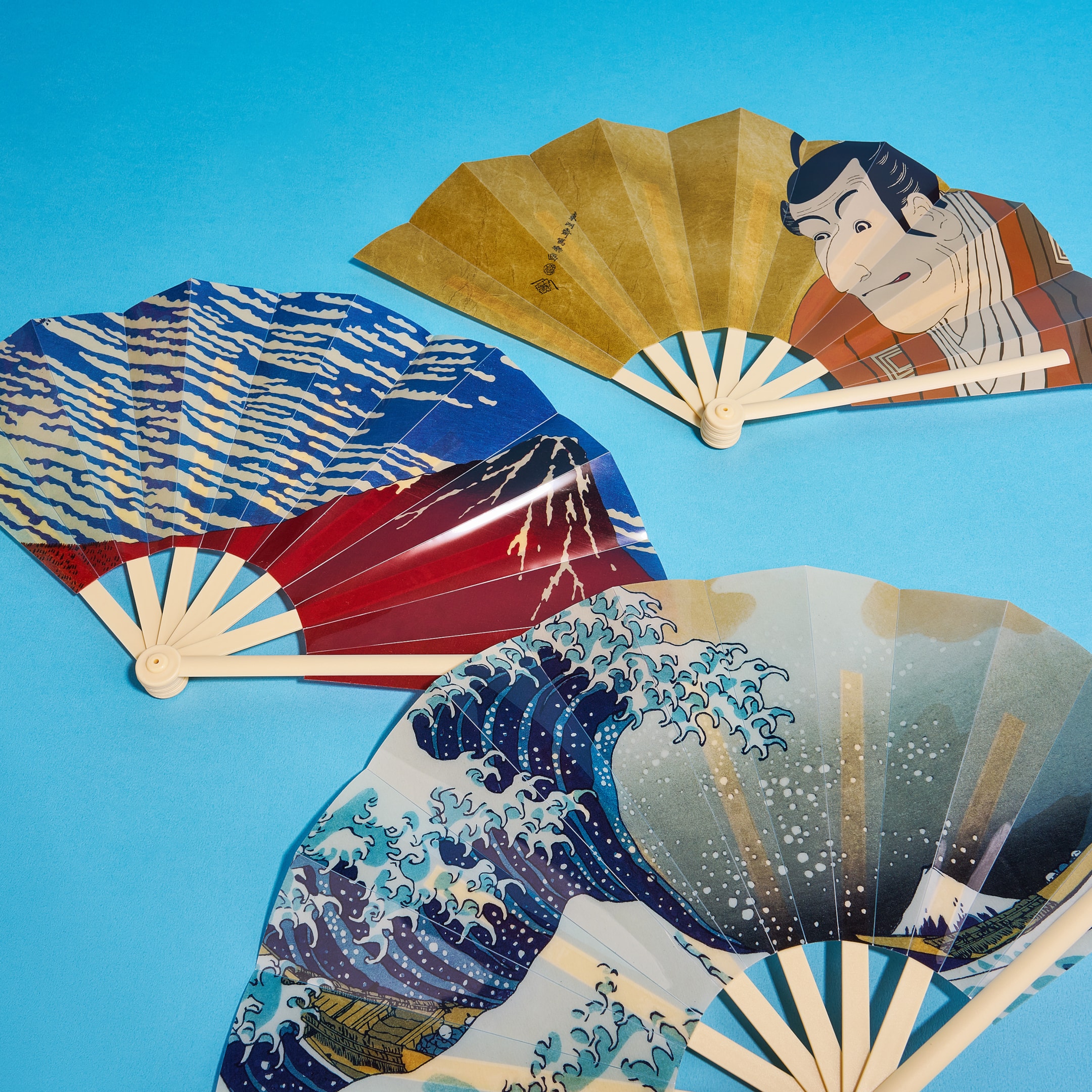 Bonus item ukiyo-e folding fan