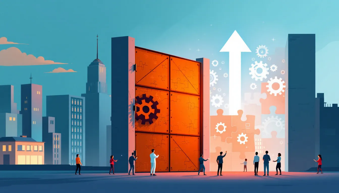 A graphic showing the importance of change management in organizations, highlighting key benefits.