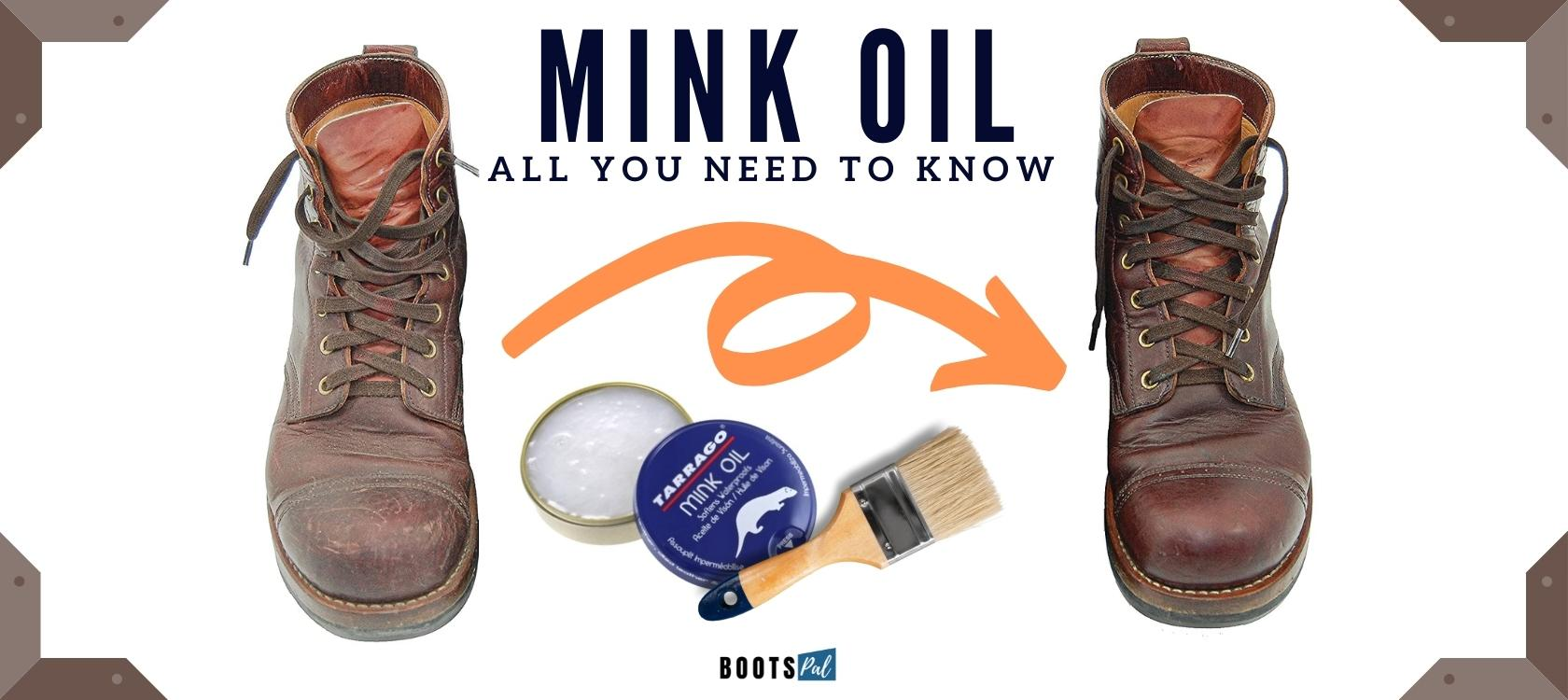 Mink Oil for leather boots and shoes