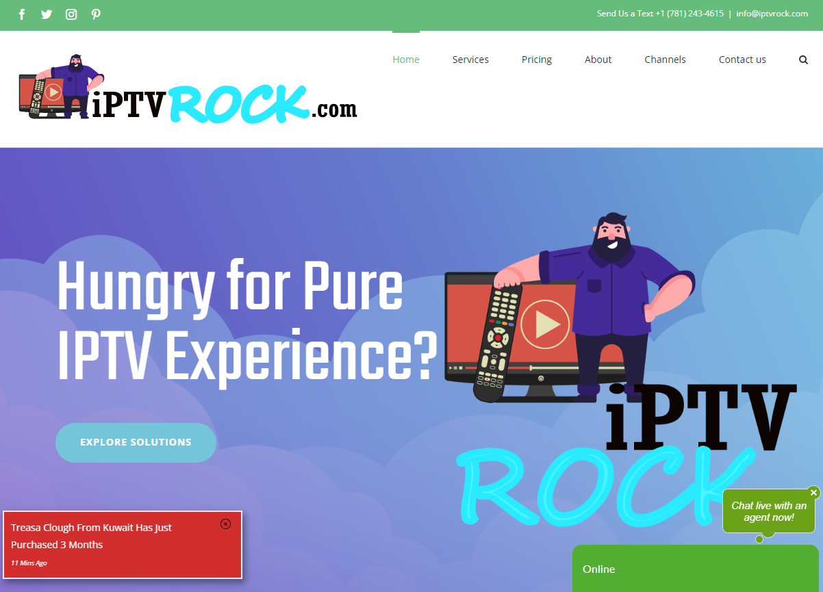 iptv rock home page