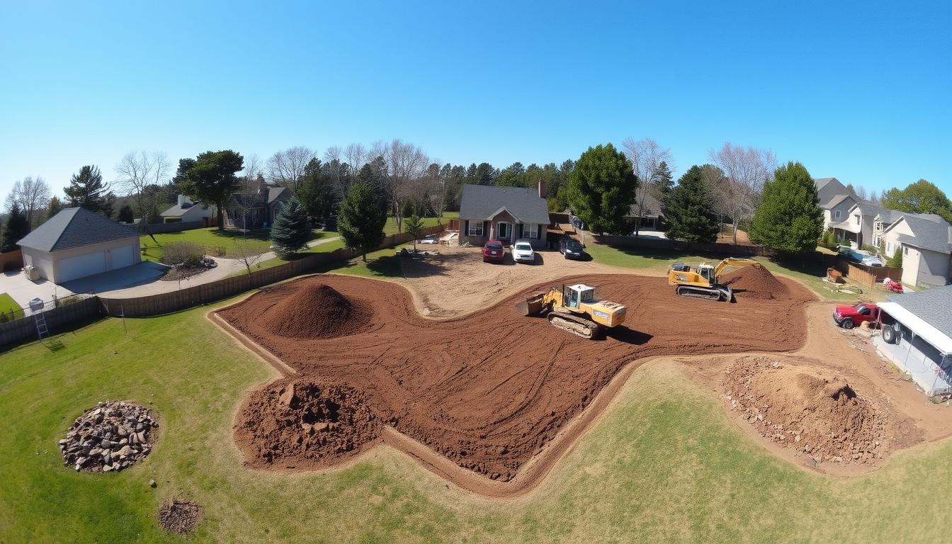 yard grading project