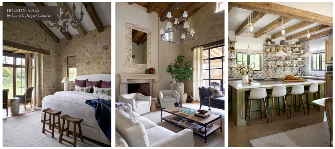 a bedroom, living area, and kitchen in Houston Oaks