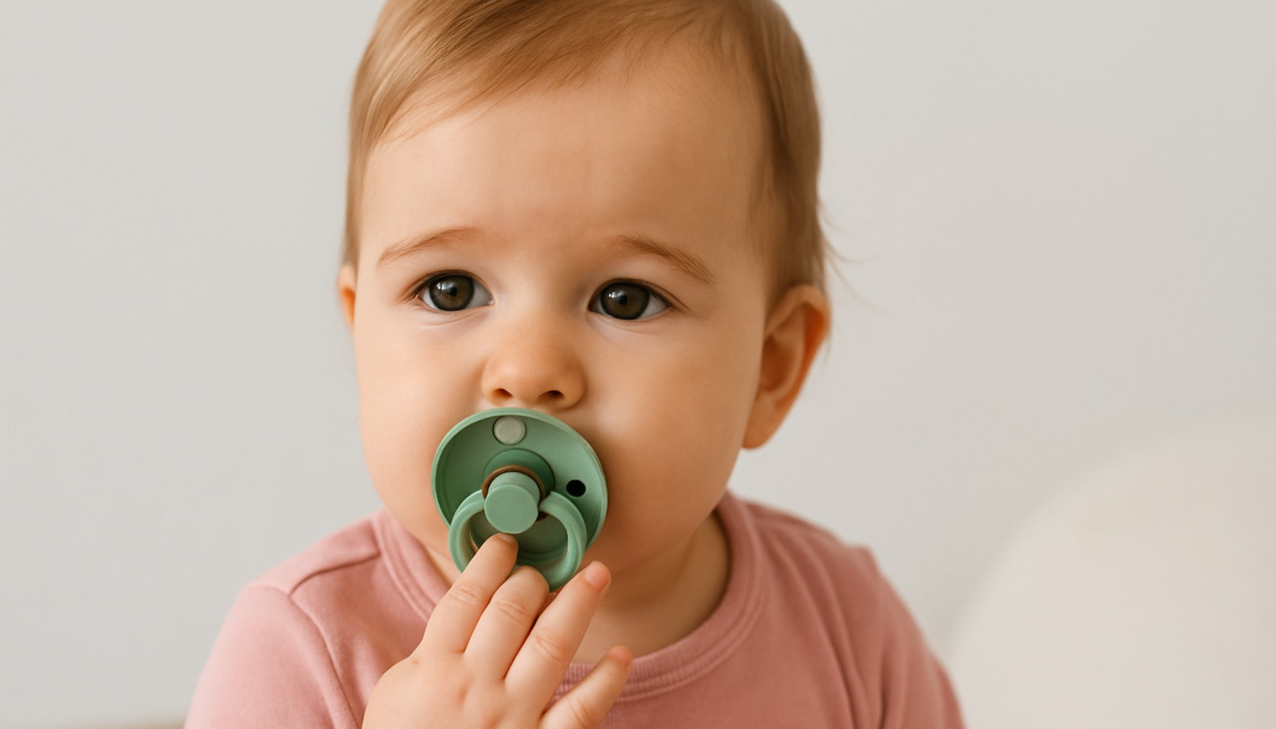 Baby med smokk som ser rolig fremover, sittende i et lyst rom med mykt og naturlig lys. smokk tenner bruk av smokk slutte med smokk bruker smokk hos barn smokk barnet smokken barn får tenner bruk tennene hos mer bruker ofte god viktig nok slutte bør foreldre mye tannlege bruke barnets påvirke tommelen tid suge bitt smokker gir rundt underkjeven flere derfor brukes langvarig trenger alder munnen fleste suger måte gjøre fire godt helt vanlig fått samtidig overbitt lenger viser hele gjør alltid lett går grunn føre sammen munn små utvikling timer gamle gode tannhelse oppdatert holde