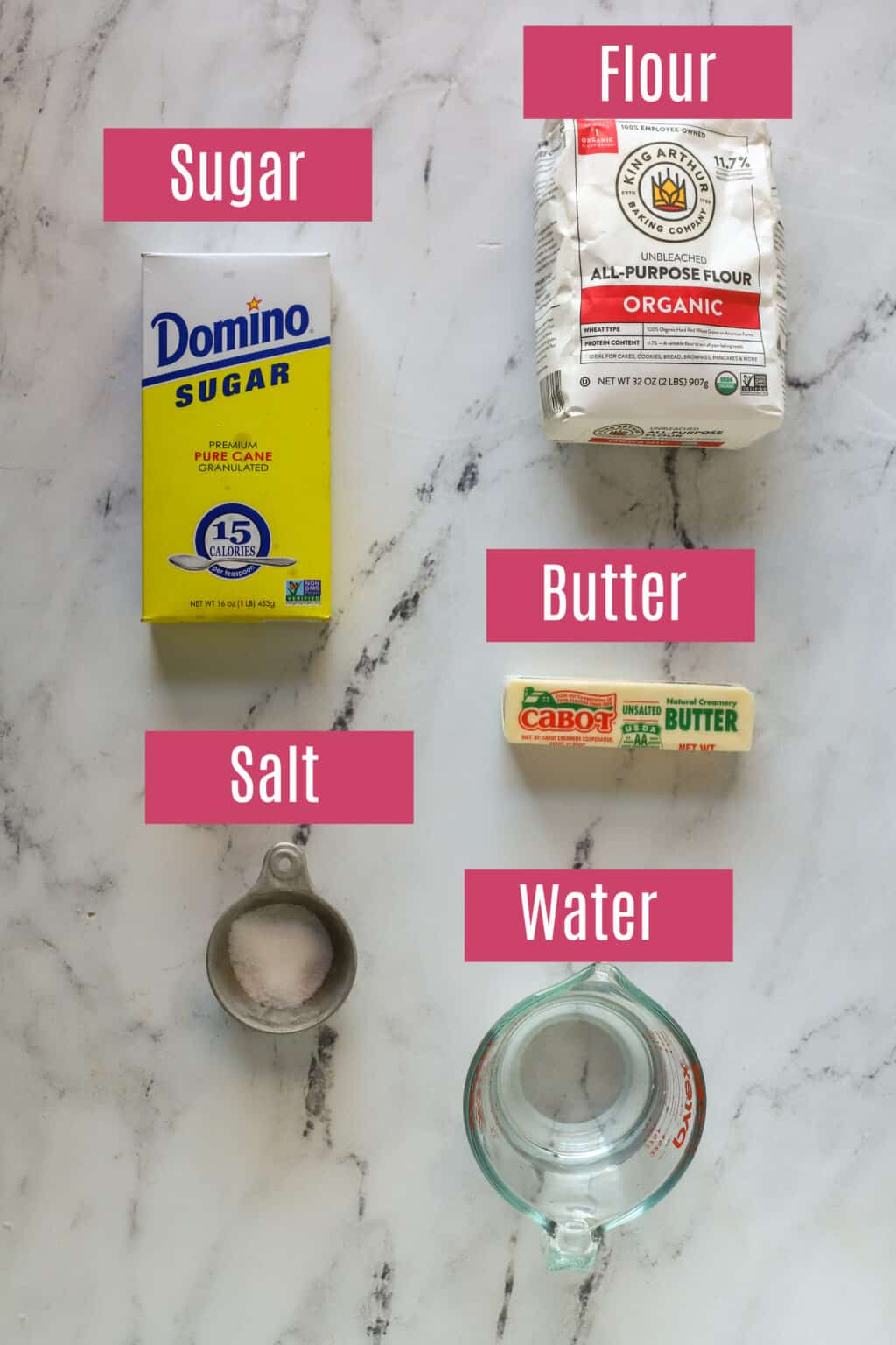 ingredients for food processor pie crust