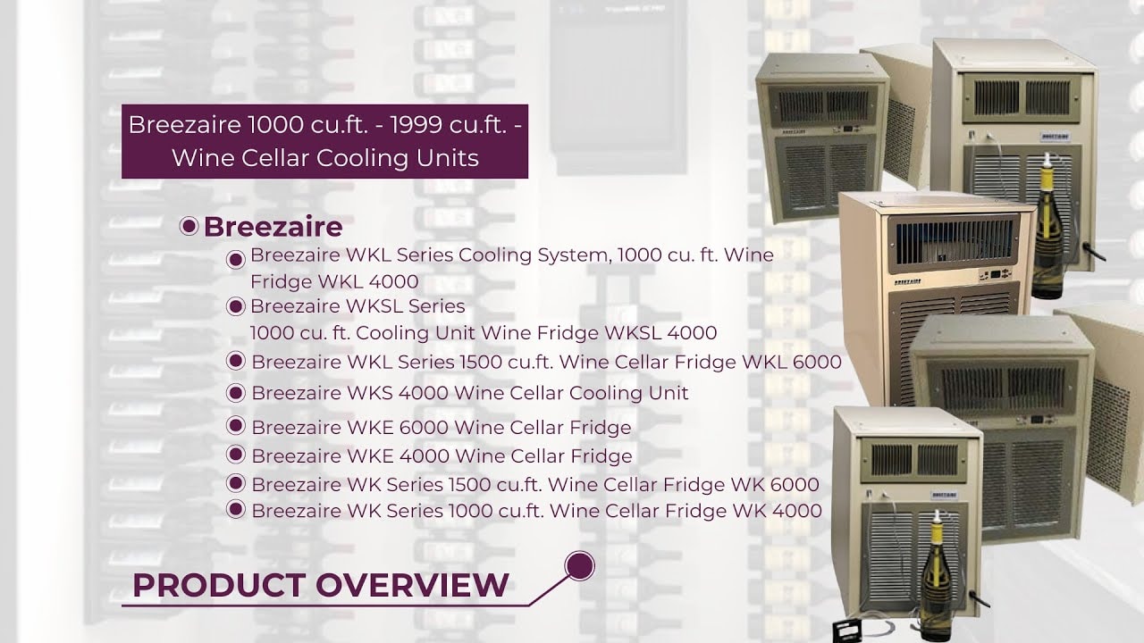 Breezaire winecooling units overview