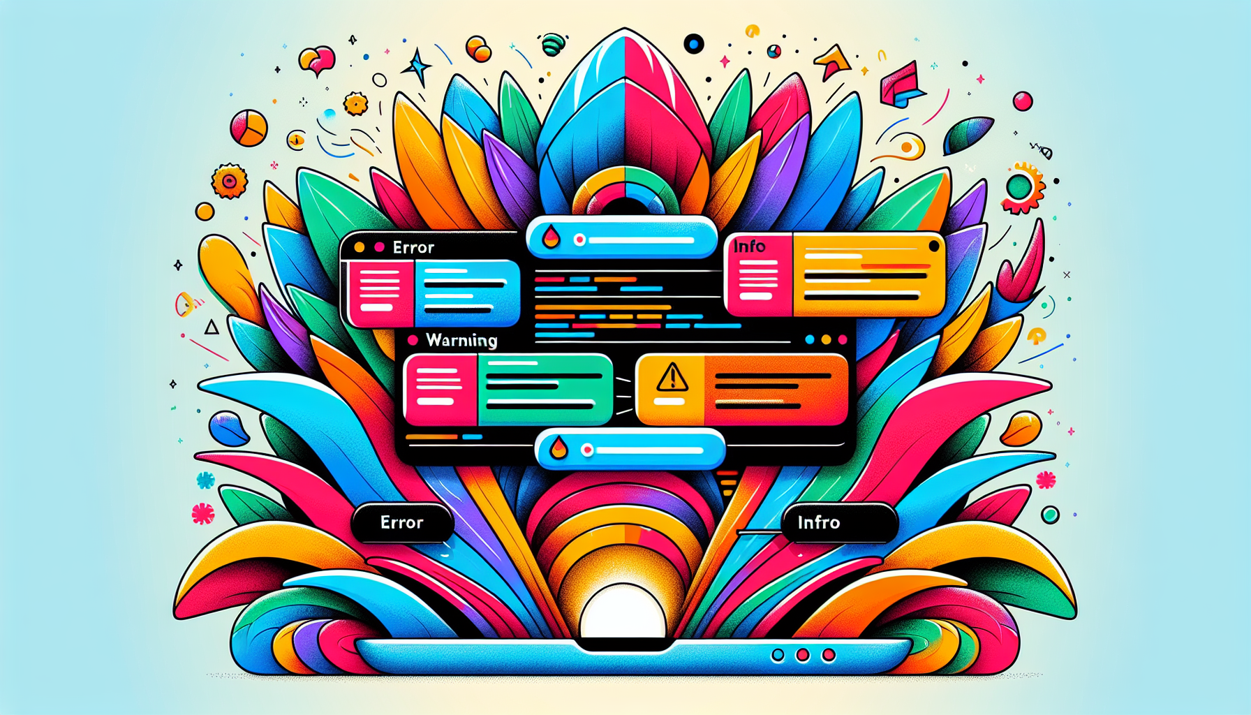 An illustration demonstrating enhancing log readability with CSS.