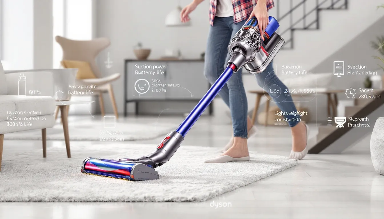 Maneuverability of the Dyson vacuum cleaner.