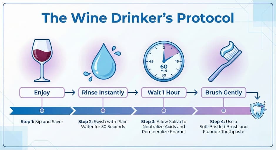 When Is the Best Time to Brush After Wine