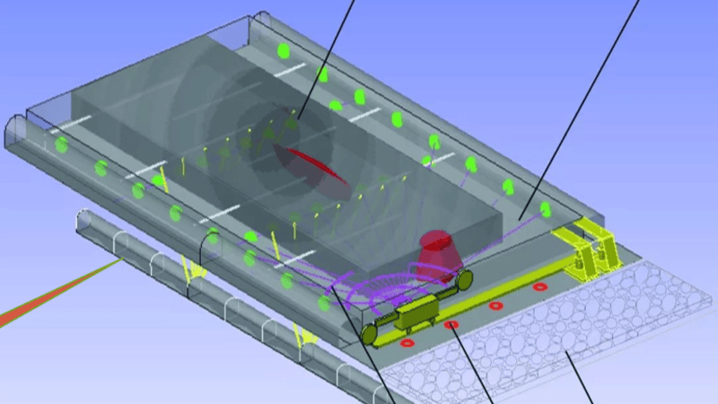 3D layout map of coal seam