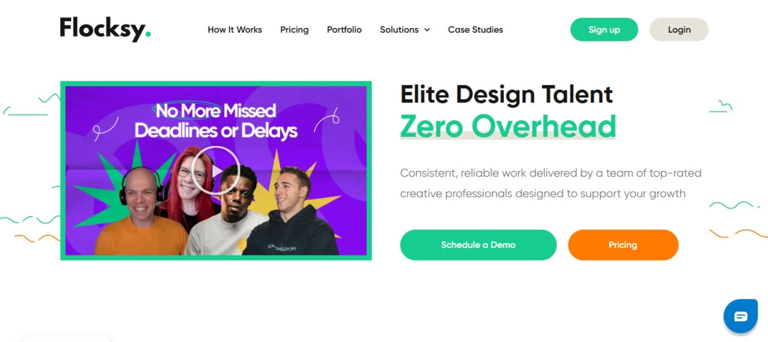 Flocksy offers an all-in-one design subscription model