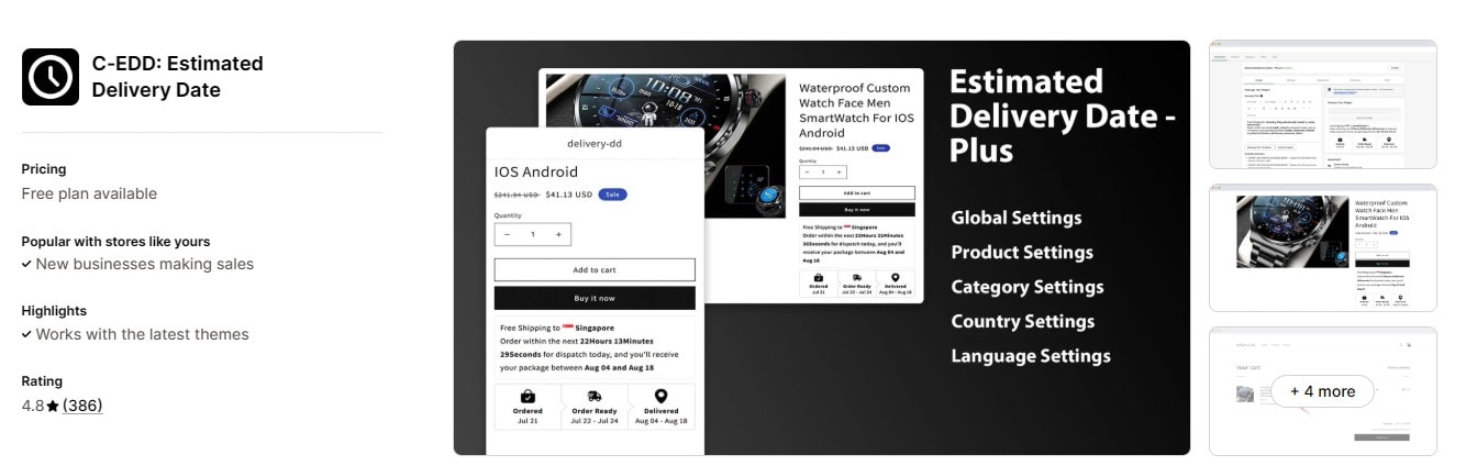 shopify estimated delivery date: EDD: Estimated Delivery Date Shopify