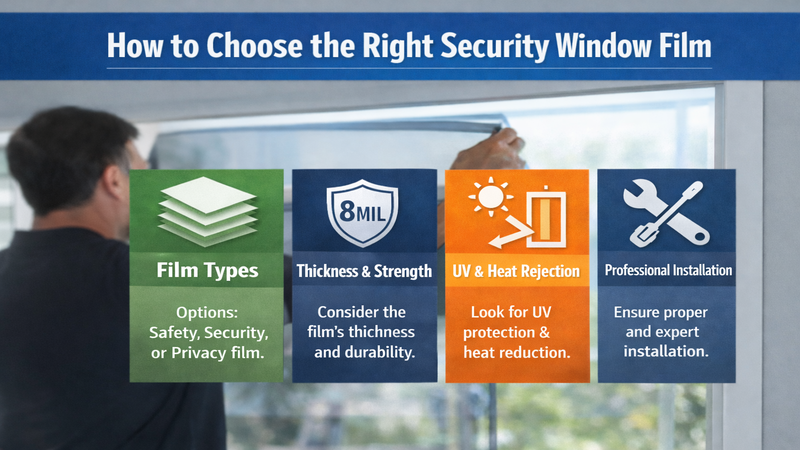 Always choose the right type of window security film