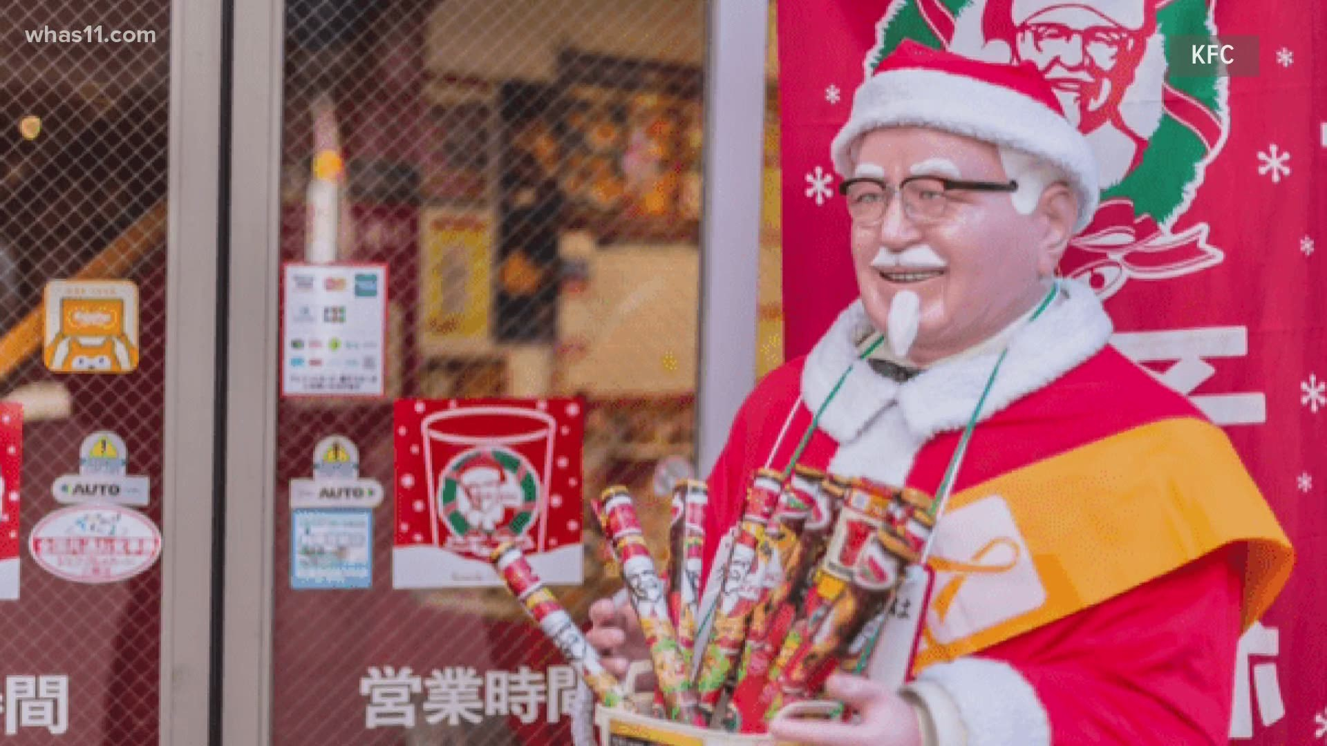 KFC Japan's colonel santa outfits