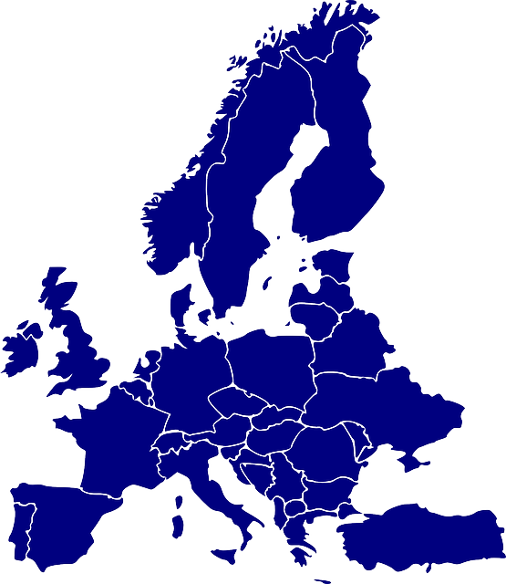 europe, map, skandinavia