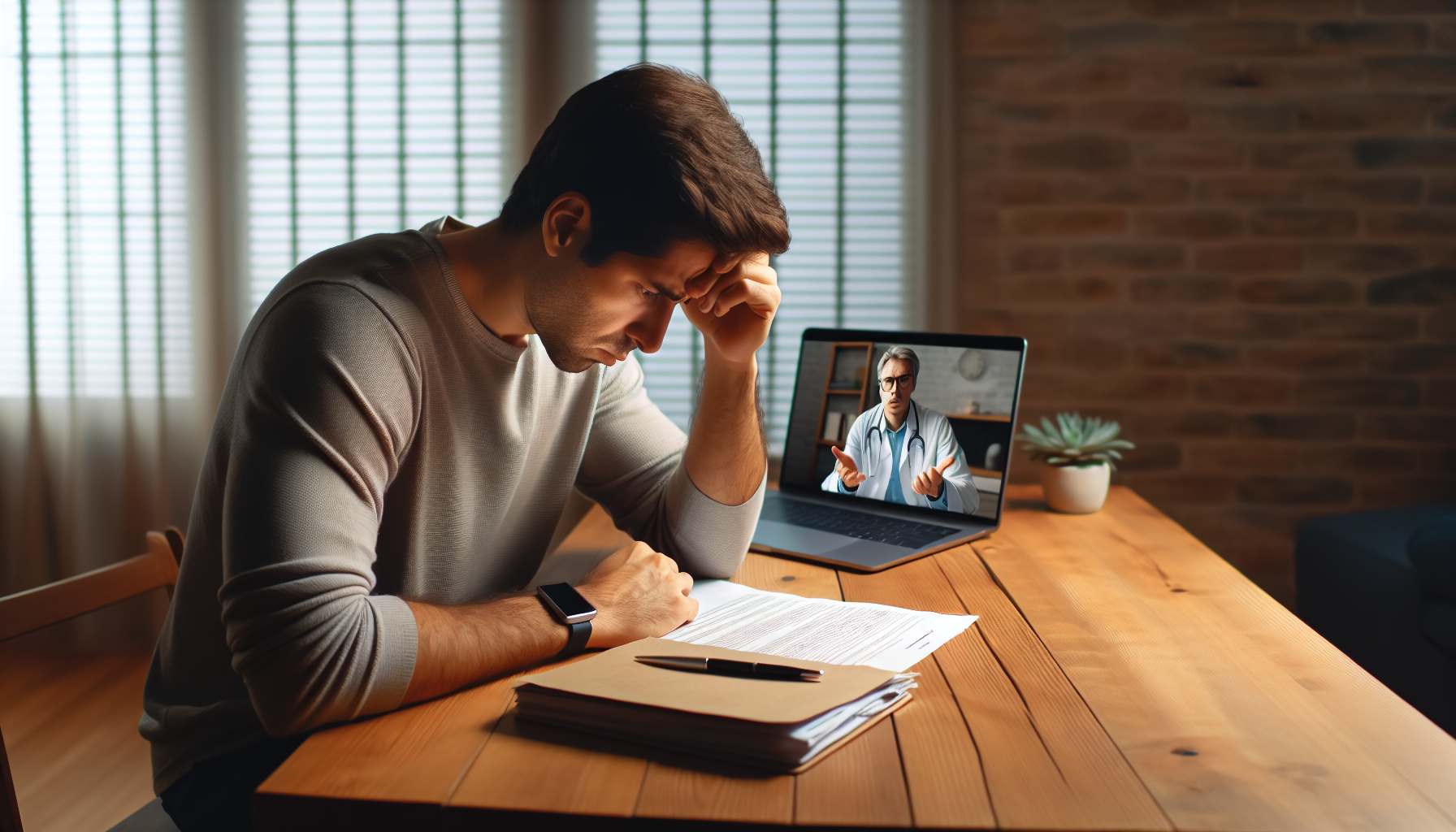 Illustration of interpreting home colon cancer test results