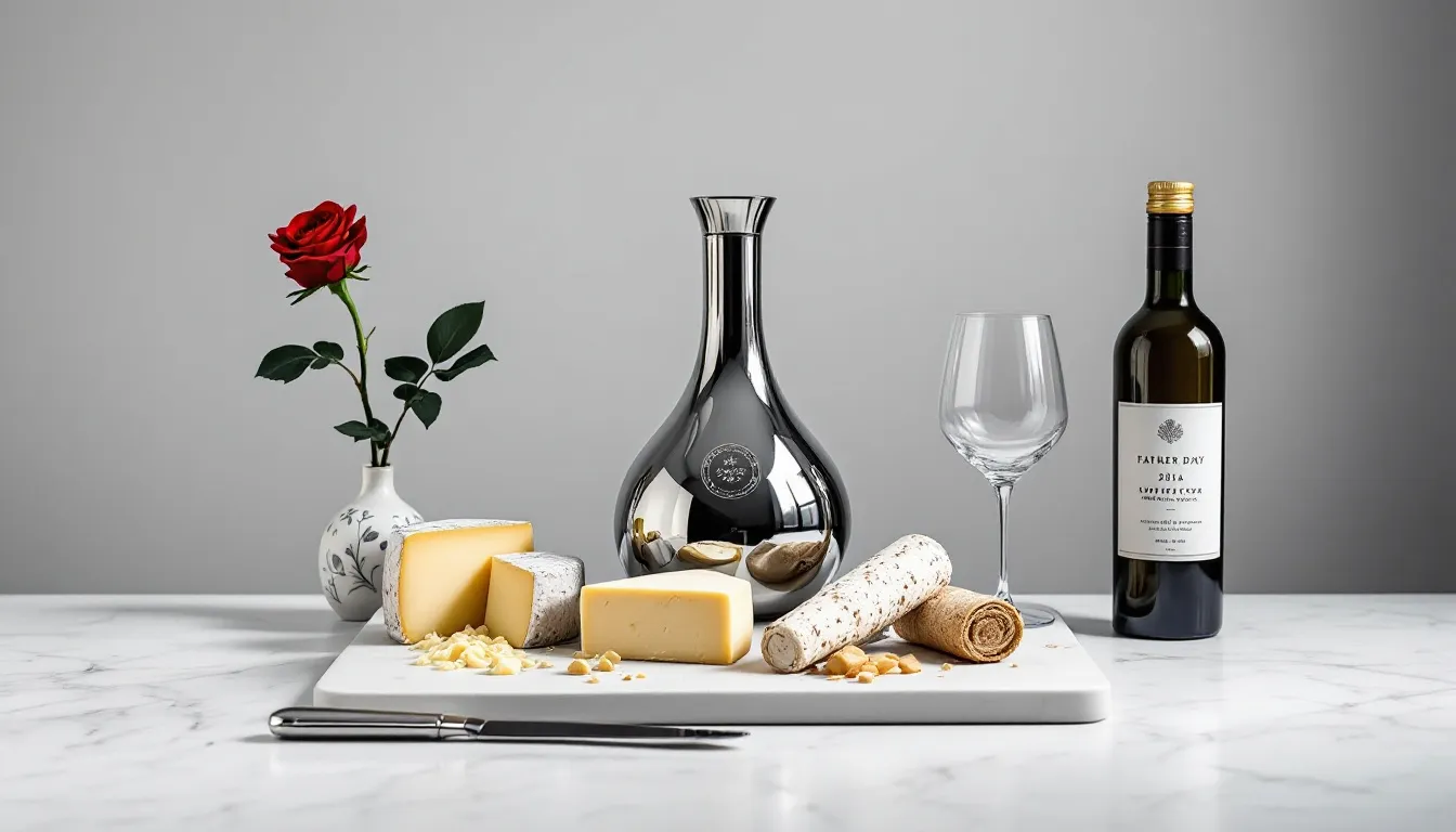 Gourmet food and drink gifts, perfect for any occasion, including father's day gifts.