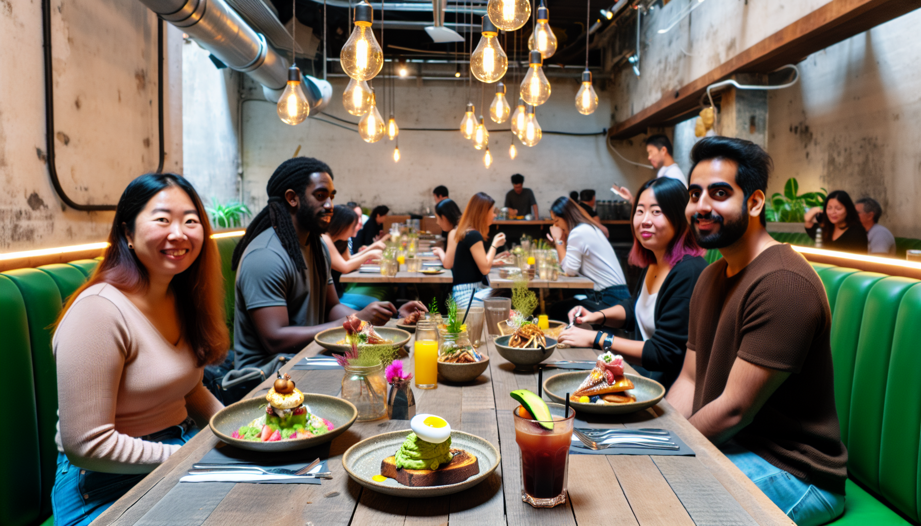 Unconventional brunch with immersive dining experience