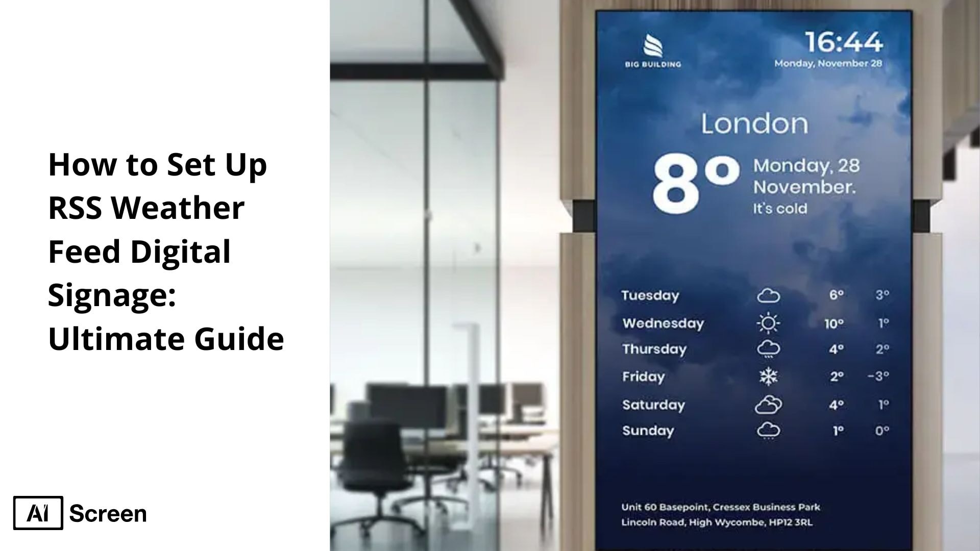 best rss weather feed digital signage for businesses                                                                                                                                                 display weather content integrating weather updates              digital signage system     weather forecasts