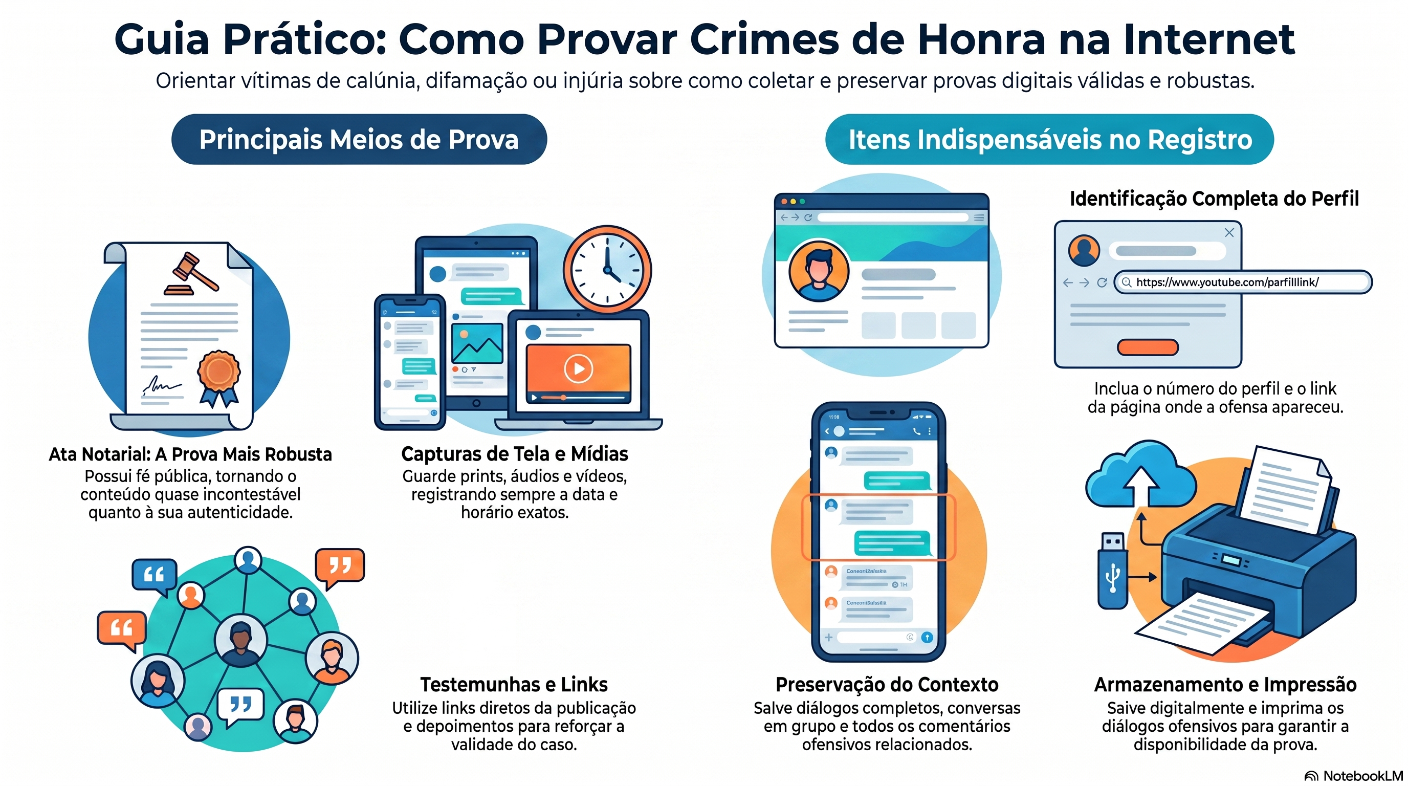 Como provar calúnia, difamação ou injúria cometidas pela internet?