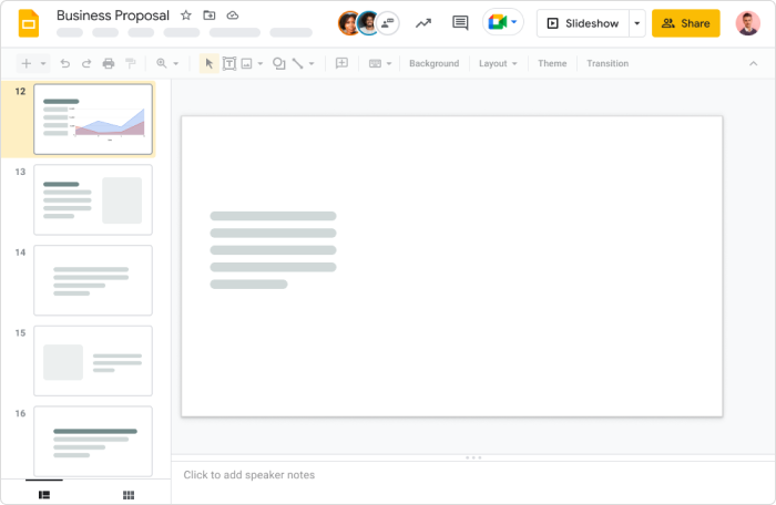 Google Slides est un équivalent à PowerPoint