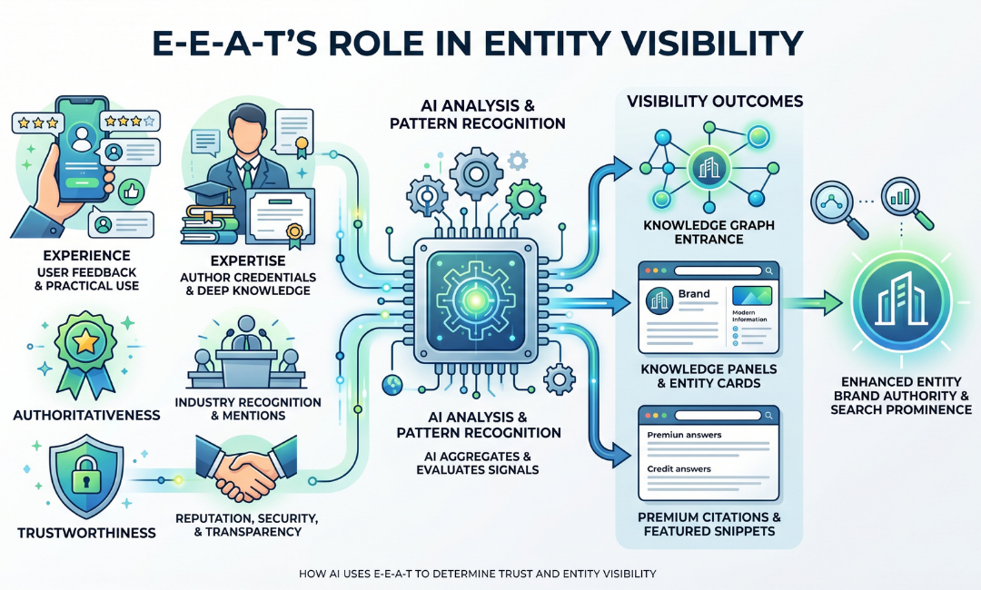 E-E-A-T's Role in Entity Visibility