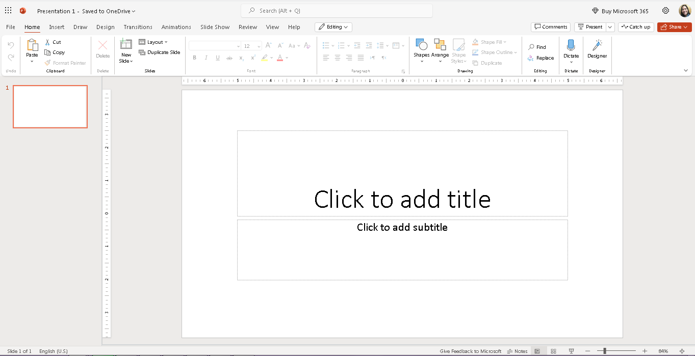Open your Microsoft PowerPoint presentation on your computer or laptop.