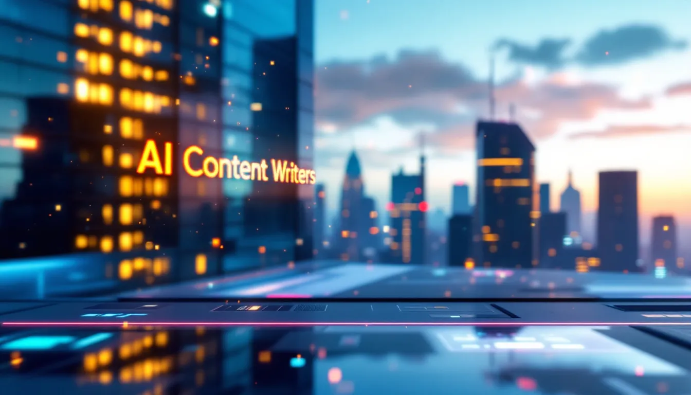 A visual representation of the benefits of AI content writers.