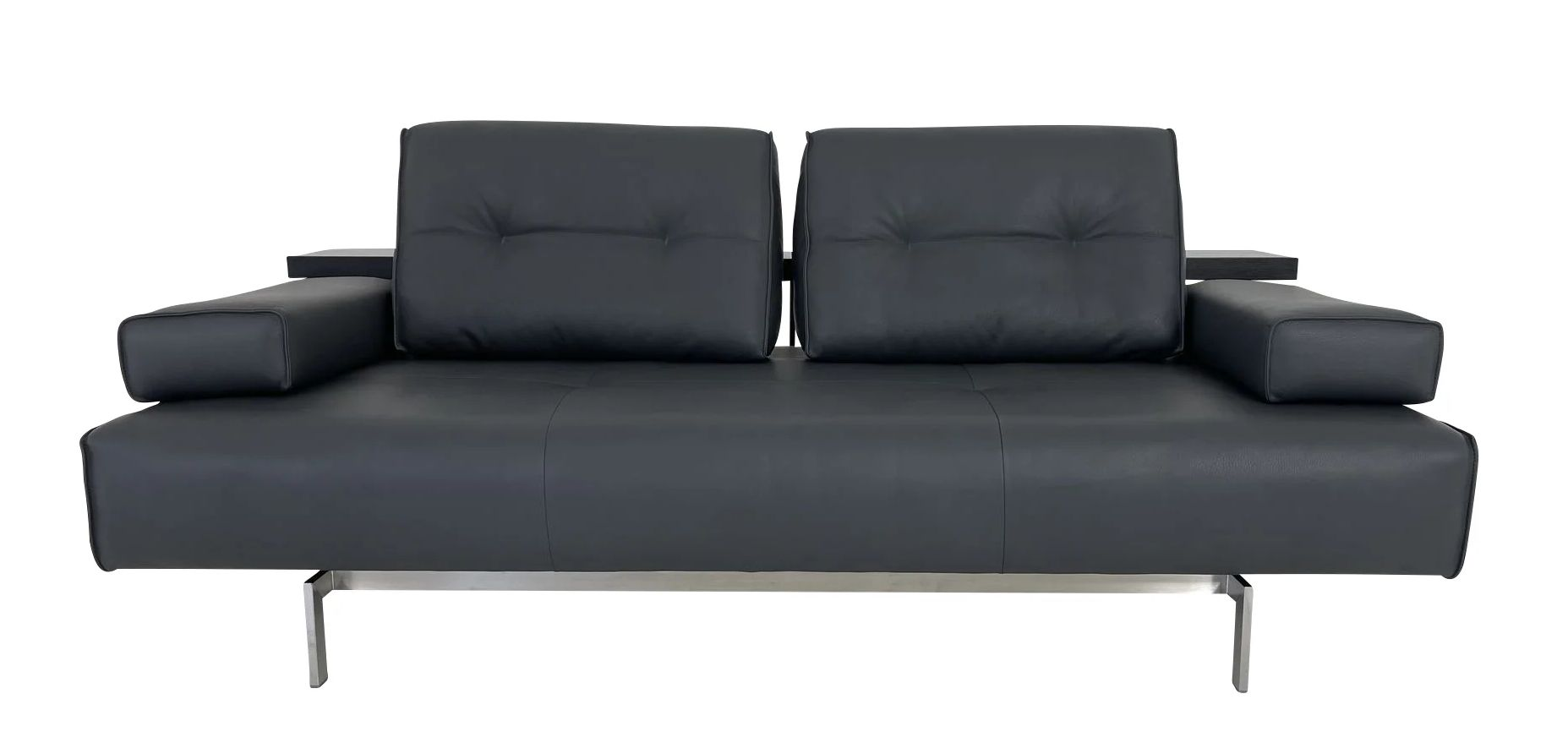 ROLF BENZ DONO Sofa 2 mit Edelstahlgestell und Sitzvorzug, ideal für die Aufstellung frei im Raum