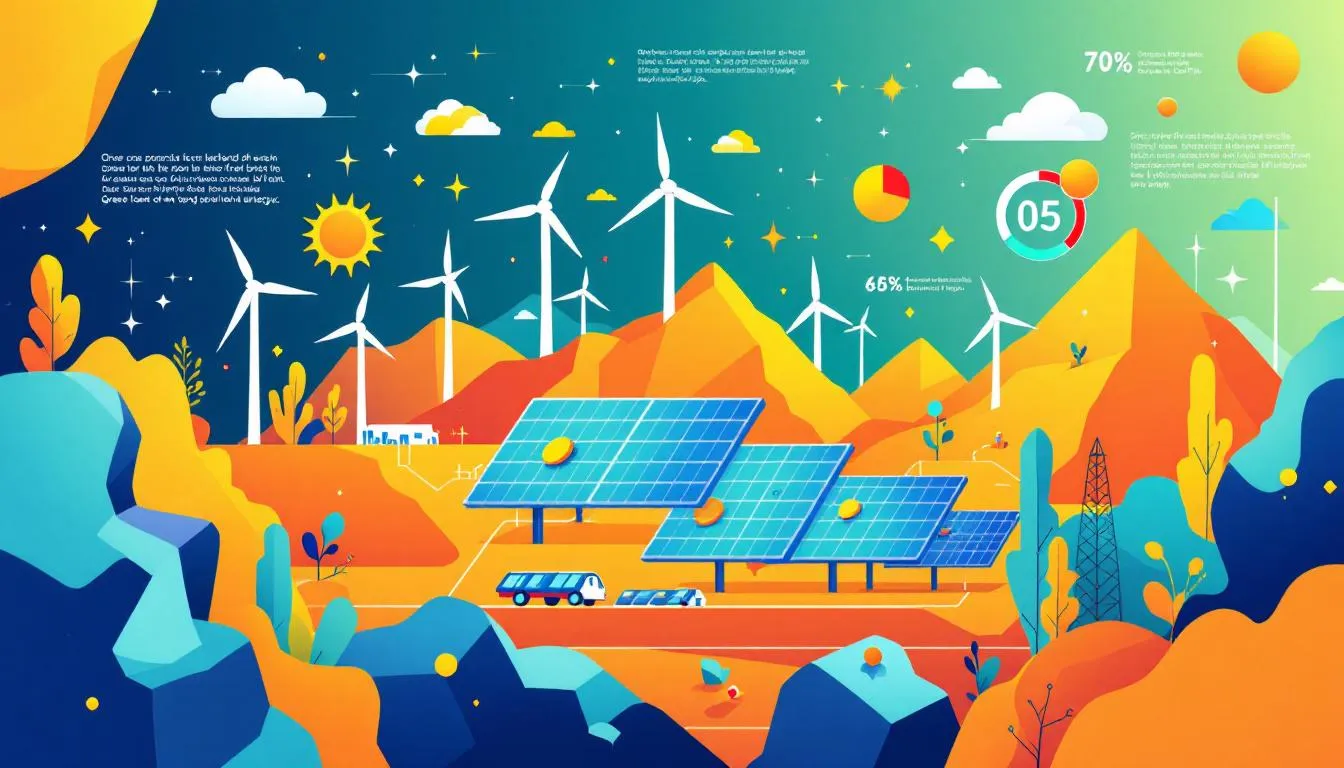 A vibrant solar plant representing the rise of green tech startups in India.