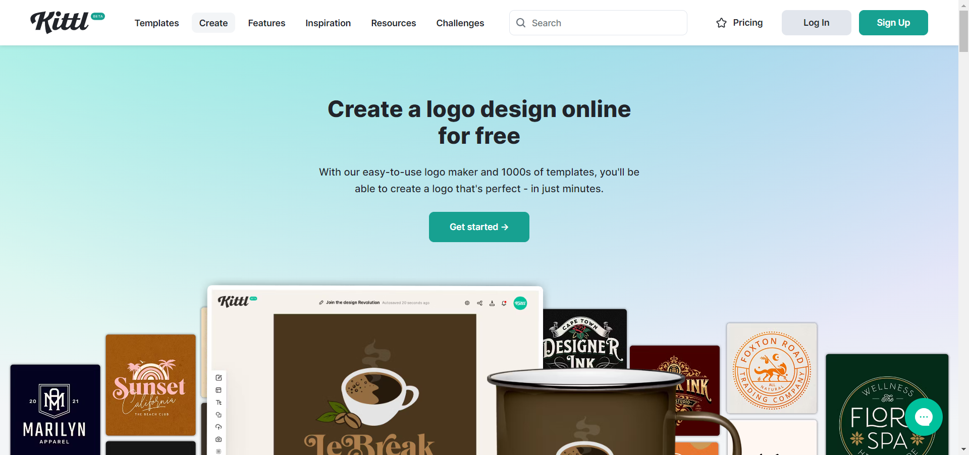 Logo creation by Kittl