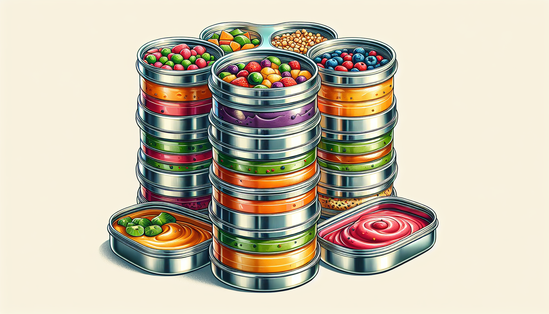Stainless steel containers in special diets