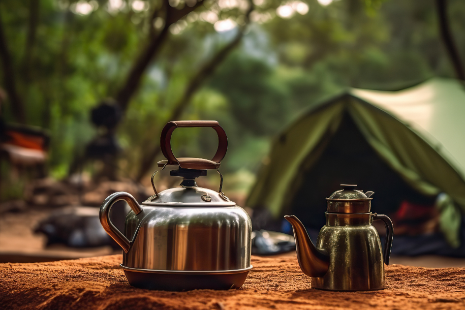 REDCAMP Outdoor Camping Kettle, Aluminum Tea Kettle 0.8L/0.9L/1.4L