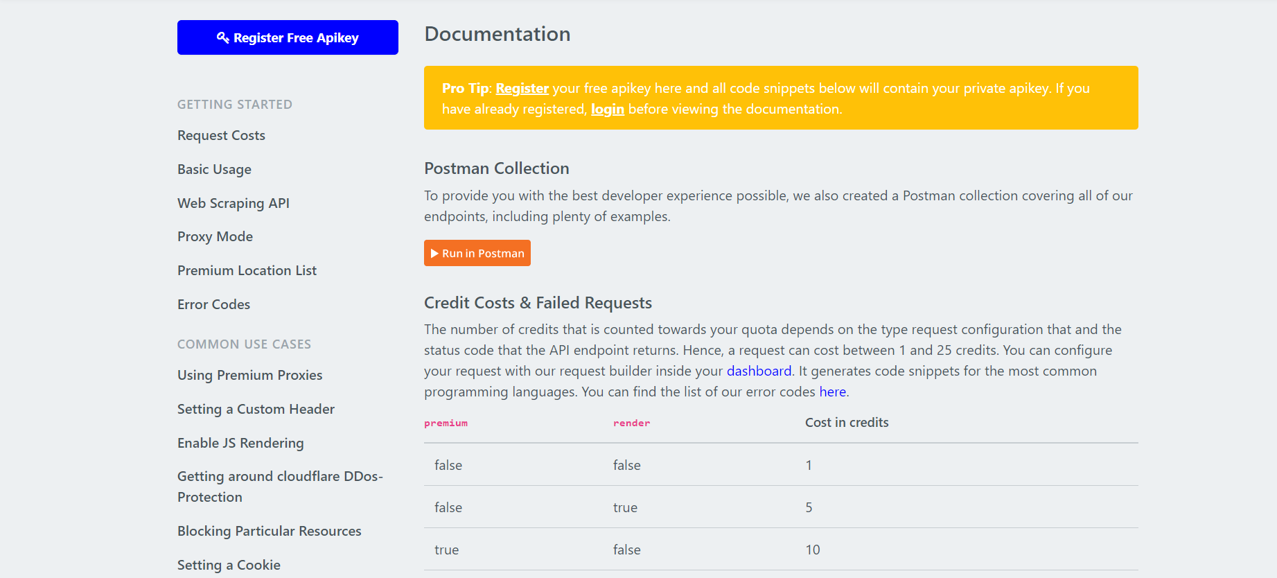 How to set up API scraping