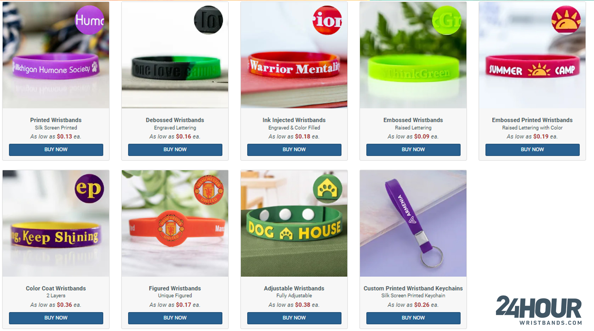 Types of Wristbands Design