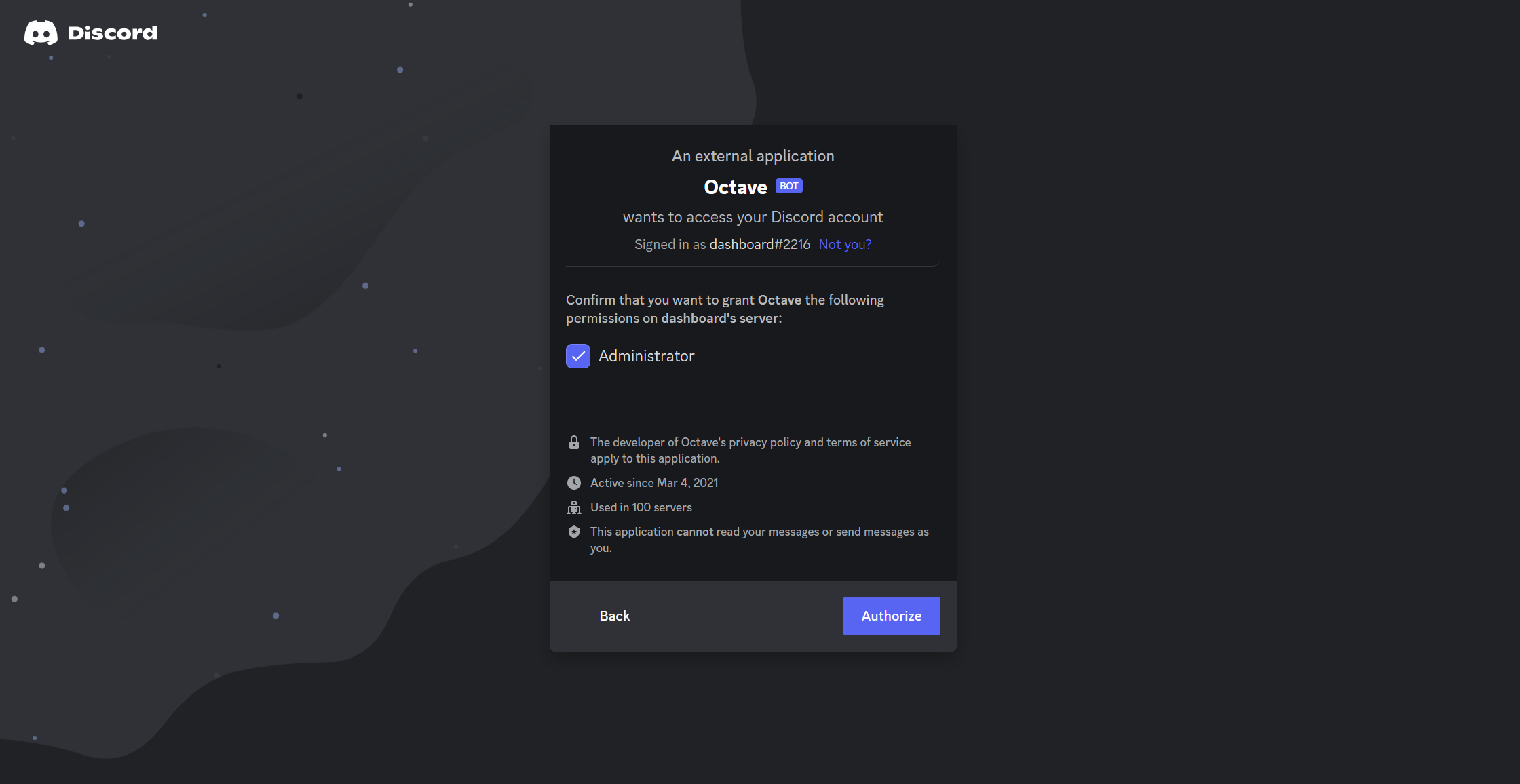 How to Set Up Octave Discord Bot Commands?