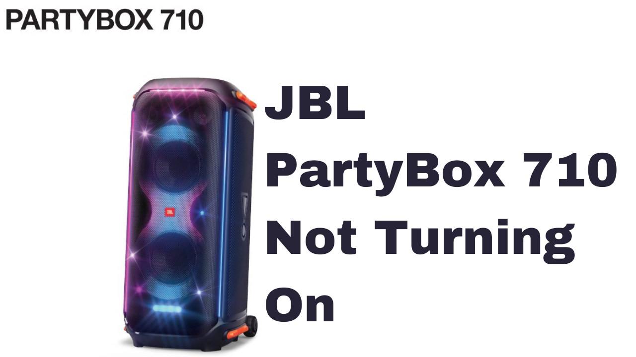 Why is my JBL PartyBox 710 speaker not turning on?
