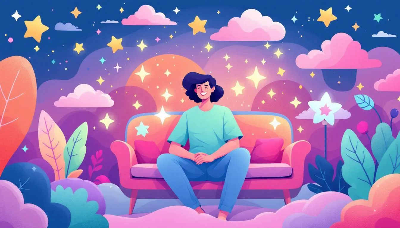 A person enjoying THC gummies, illustrating potential benefits.