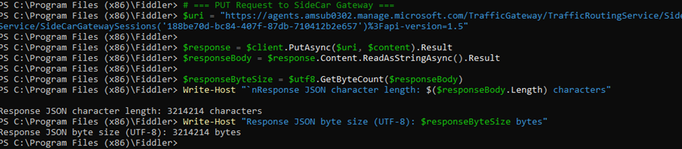 getting the length of the JSON in the repsonse to find out if we exceed the MaxJsonLength