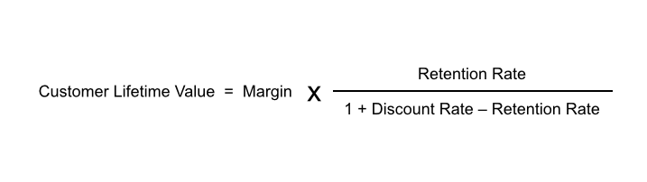 Customer lifetime value formula