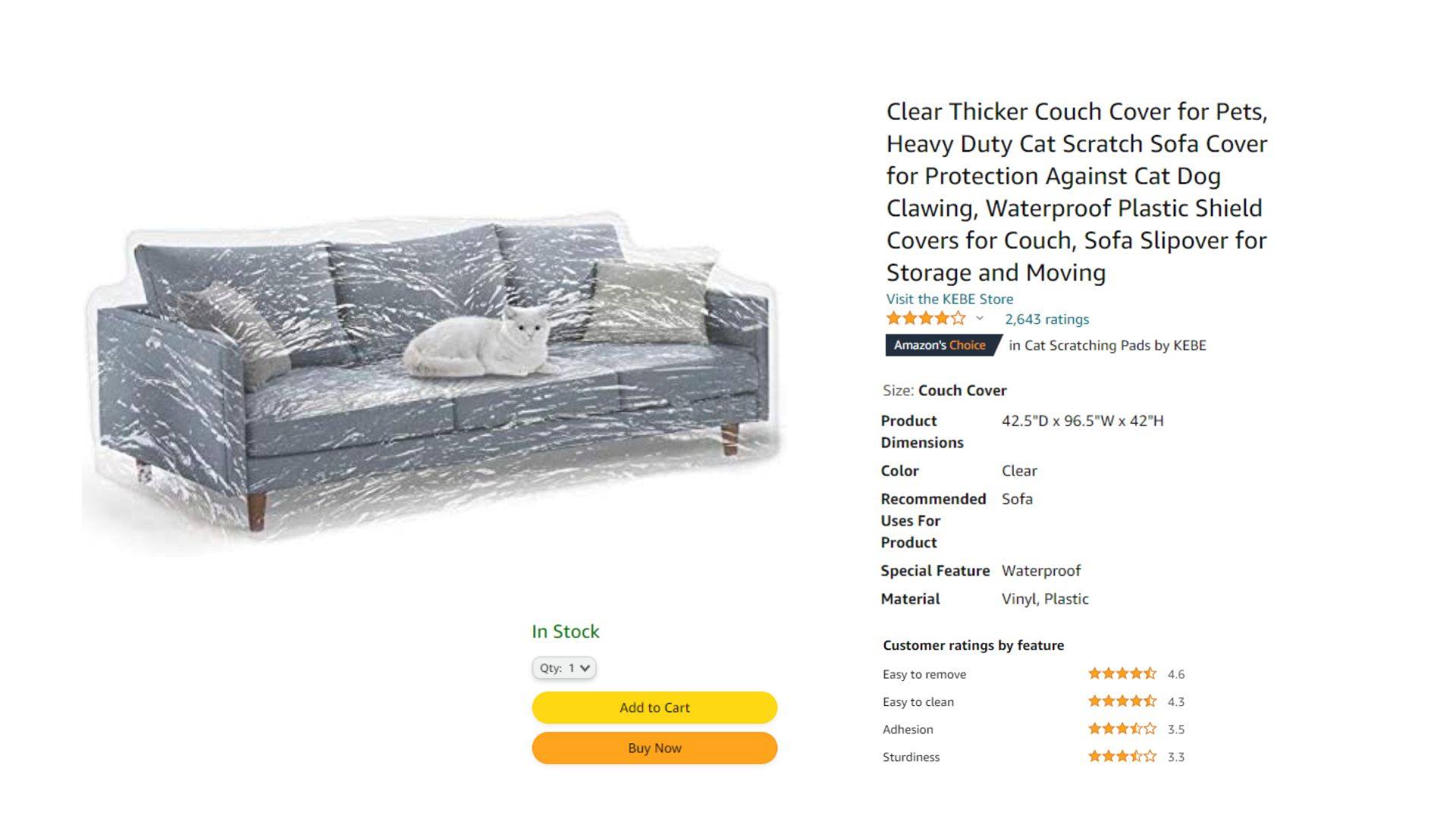 plastic cover for furniture